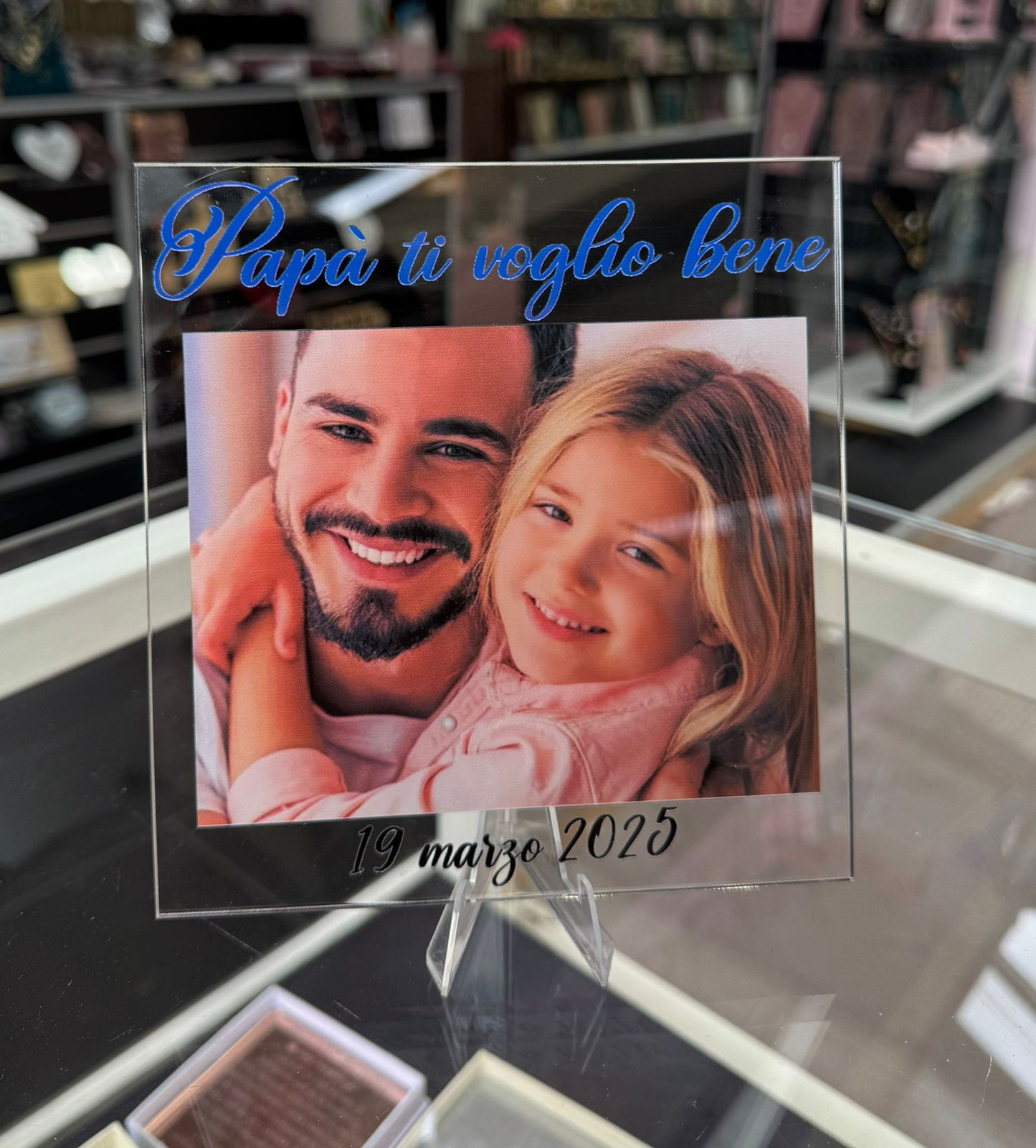 Targa foto Papà